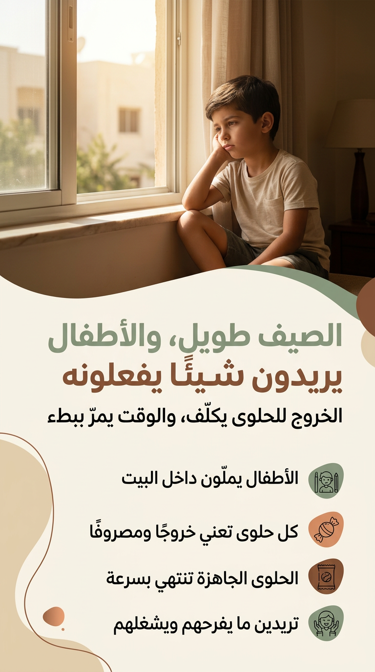الصيف طويل، والأطفال يريدون شيئًا يفعلونه